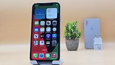 x 256: IPhone X, Б/у, 64 ГБ, Белый, Зарядное устройство, Чехол, 100 % — 5