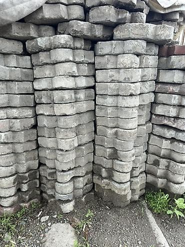 Тротуарная плитка, Другая модель, Бетонная, Для двора, Б/у