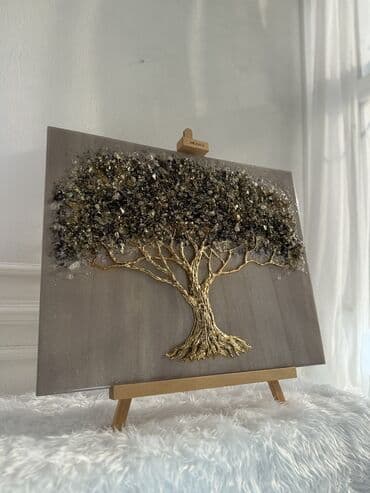 модульные картины: Картины из эпоксидной смолы и натуральных полудрагоценных камней и — 38