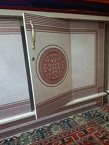 комоды пластиковые: Тумба для вещей и одежды, Без зеркала, ЛДСП, цвет - Бежевый — 1