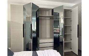 кухонный горнитур бу: Спальный гарнитур, Двуспальная кровать, цвет - Бежевый — 5