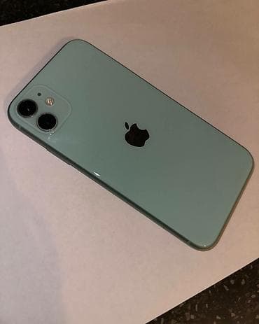 apple iphone 11: IPhone 11, Б/у, 64 ГБ, Зеленый, Чехол, 70 % — 3