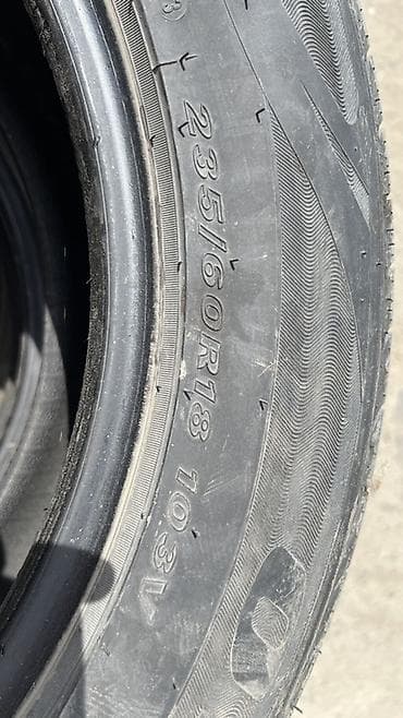 боковой: Комплект из 4 летних шин 235/60 R18 103V. состояние 80-90% - Размер — 3