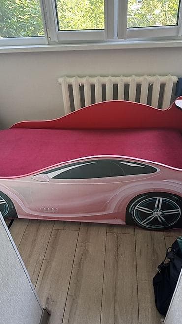 Мебель: Продается б/у Детская кровать-машина . Стоимость 3500 сом. Самовывоз с — 1