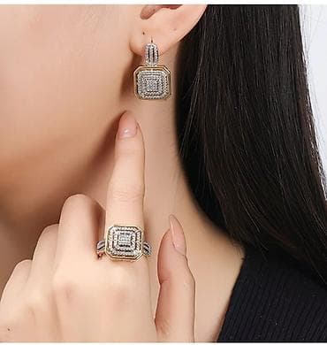 Личные вещи: Ювелирные наборы с жемчугом и фианитами Вариант 1 (круглый дизайн с — 5