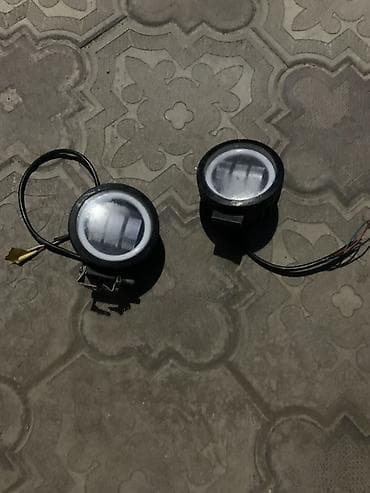 Пара круглых автомобильных противотуманных фар (LED), универсальные