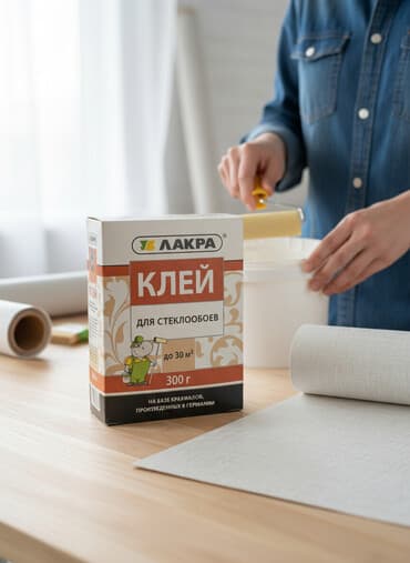 клей карандаш: Клей Лакра предназначен для наклеивания стеклообоев. Вес упаковки — 1