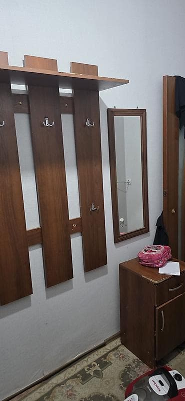 o store: Гарнитур для прихожей, Б/у, Обувница, Тумба, Зеркало, ДСП, Самовывоз, цвет - Коричневый — 3