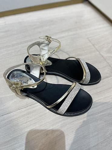 женские сандалии: Женские сандалии с ремешком на щиколотке Натуральная кожа. - Цвет — 5