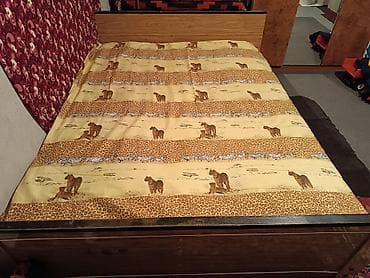 Спальный гарнитур, Двуспальная кровать, цвет - Коричневый