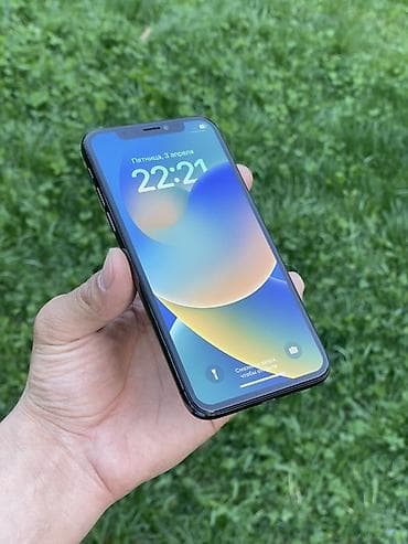 iphone 12 pri: IPhone X, Б/у, 256 ГБ, Черный, Защитное стекло, Чехол, 100 % — 1