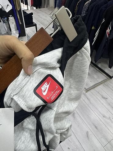 fleec: Мужские брюки, M, L, XL, Nike, Новый, цвет - Серый, Самовывоз — 3