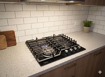 Газовая варочная панель Midea, встраиваемая Основные особенности: -