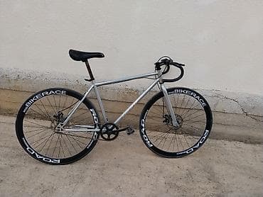 bmw e36 coupe: Велосипед в стиле fixed gear / single speed с лаконичной серебристой — 5