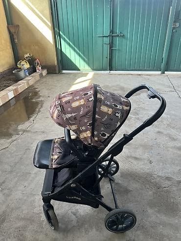 игрушечная каляска: Прогулочная коляска Luxmom - Легкая маневренная рама с поворотными — 4