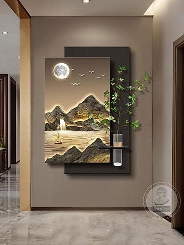 Картины и портреты: Настенная панель с подсветкой «Горный пейзаж» Скоро в наличии — 6