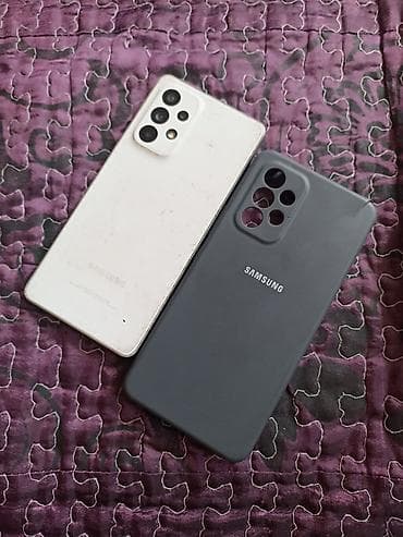 samsung galaxy m53: Samsung Galaxy A53 5G, Б/у, 128 ГБ, цвет - Белый, 2 SIM — 1