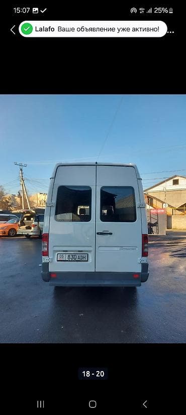 Унаа: Mercedes-Benz Спринтер: 2004 г., 2.2 л, Кол менен иштөөчү, Дизель, Van — 7