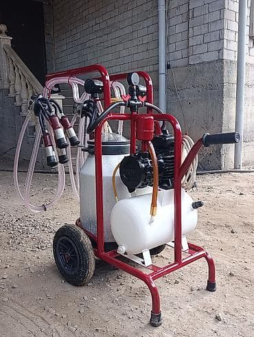 дойка бу: Передвижной доильный аппарат на тележке - Двойной пост: два доильных — 5