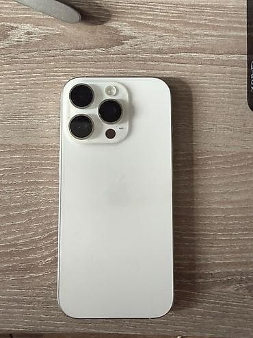 note 14 pro plus: IPhone 16 Pro, Б/у, 128 ГБ, White Titanium, Коробка, 89 % — 2
