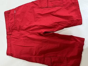 идеальном: Мужские шорты Levi’s, модель карго, красного цвета. - Материал — 2