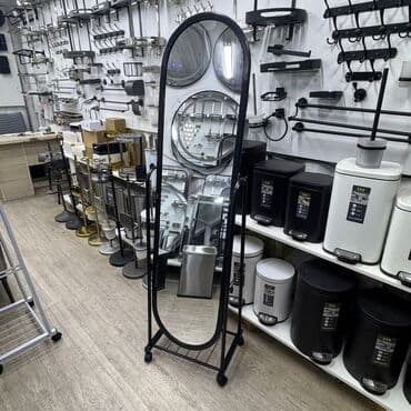 Үй сааты: Напольное зеркало Зеркало напольное в полный рост на колесах размер — 2