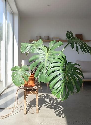 Монстера deliciosa (швейцарский сырный лист), взрослое комнатное