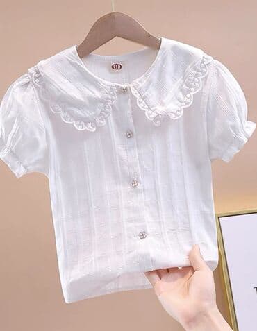 школьный фартук на прокат: Школьная форма, цвет - Белый, Новый — 2