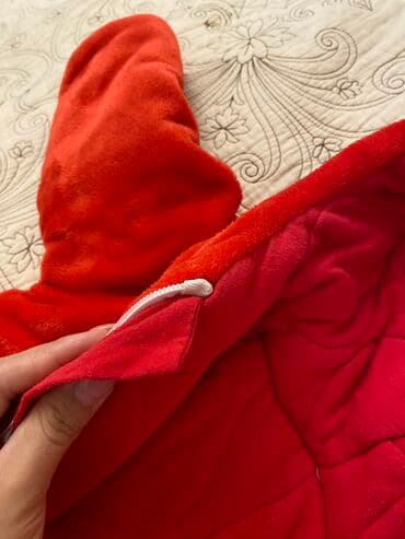 детская одежда для девочек и мальчиков: Боди, цвет - Красный, Б/у — 4