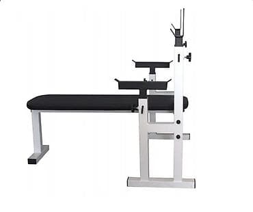 тесты орт: Скамья для жима штанги с регулируемыми стойками - Прямая прочная — 1