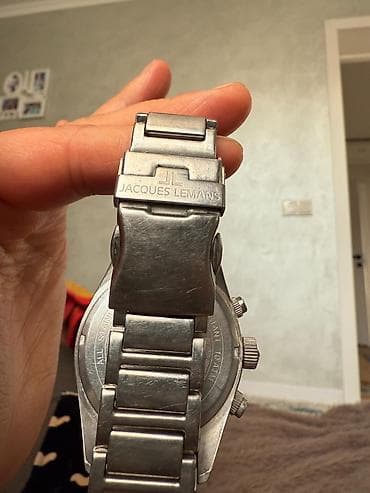 бижутерия дордой: Классикалык сааттар саат, Jacques Lemans, Германия, Суу өткөрбөөчү, Эркектердики — 4