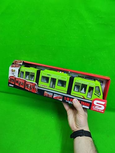 Оюнчуктар: Трамвай игрушка музыкальная🚋 Комплектация товара: трамвай и 3 — 5