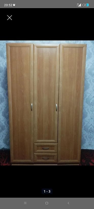 гардеробы бу: Шифоньер, шкаф для одежды, Прямой, ЛДСП — 1