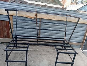 max safe: Скамейка Металл, Со спинкой, Без крыши — 1