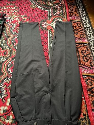 форма одежды: Мужские брюки-джоггеры, тёмно-серые (угольный оттенок). - Посадка — 5