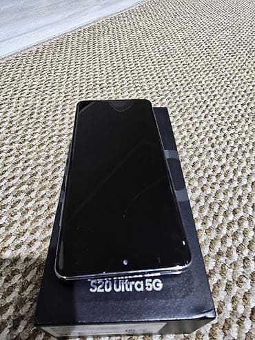 samsung s20 ултра: Samsung Galaxy S20 Ultra, Б/у, 128 ГБ, цвет - Черный, 2 SIM — 1