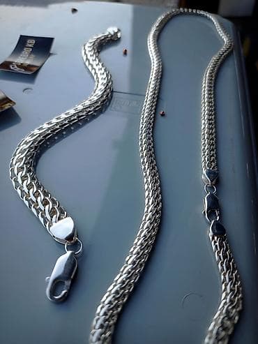 Жеке буюмдар: Серебряные Цепи и Браслеты Ручная работа 925-960 проба — 7