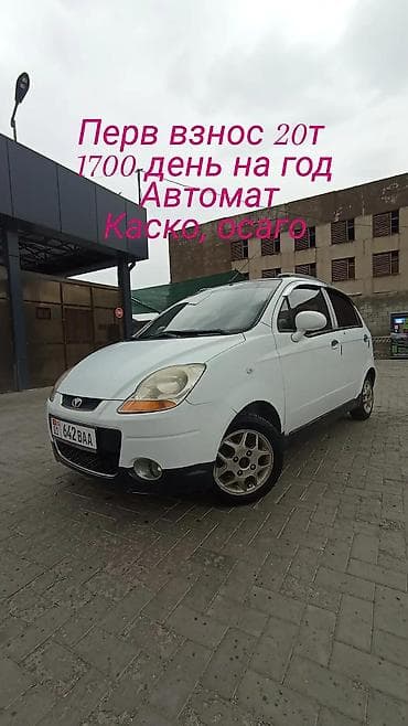 на рассрочку: Сдаю Daewoo Matiz под выкуп, | Залог, Предоплата, Водительские права, Бензин — 1