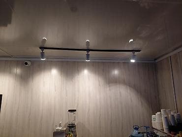 Светильники трековые LED, белые - Комплект: алюминиевый трек (шина) и