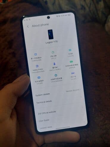 телефоны за 7000: Lenovo Legion, Жаңы, 256 ГБ, түсү - Ак, 2 SIM — 2
