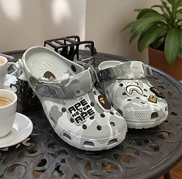 Сабо, 36, 36.5, 37, Crocs, Новый, цвет - Серый
