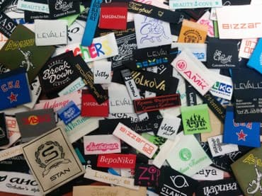 Лейбы, бирки, этикетки,составники,размерники,вшивные лейбы,жаккардовые