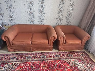 Прямой диван, Б/у