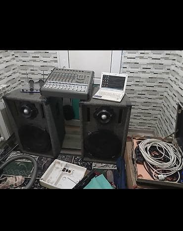 активный микшерный пульт: Полнокомплект для озвучивания мероприятий Состав: - Две напольные — 3