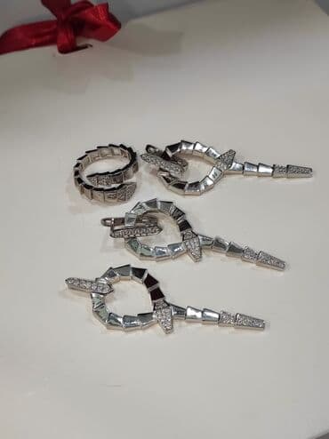 свадебные наборы ручной: Набор украшений, Проба 925, Женские, Новый — 3