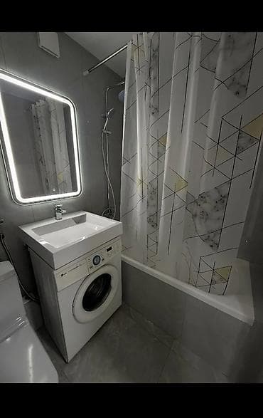 Батирлер: 1 бөлмө, 34 м², 105-серия, 9 кабат, Евроремонт — 4