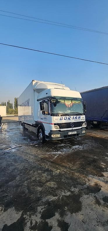 start company: Грузоперевозки на тентованном фургоне Mercedes-Benz Atego (BURlAN — 5
