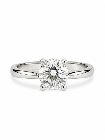 Личные вещи: Кольцо «Royal Solitaire» из белого золота 750 Артикул: 26608 Бренд — 1