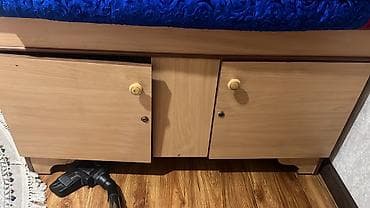 столы для офиса: Спальный гарнитур, Двуспальная кровать, цвет - Коричневый — 9