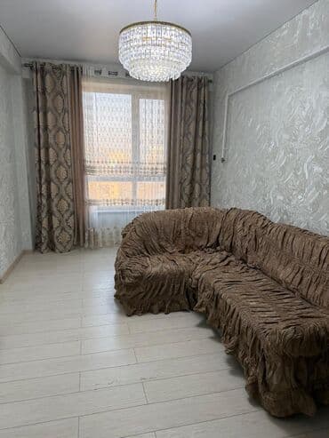 сдам квартиру в районе ошского рынка: 2 комнаты, 57 м², Элитка, 8 этаж, Евроремонт — 5